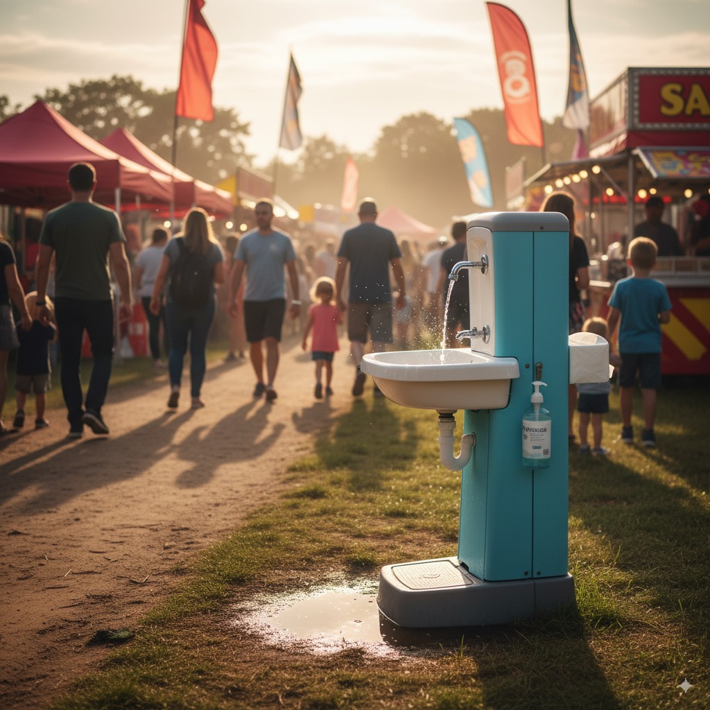 Lavatório Portátil O Guia Completo para Higiene em Qualquer Lugar (Clínicas, Eventos, Food Trucks e Mais)